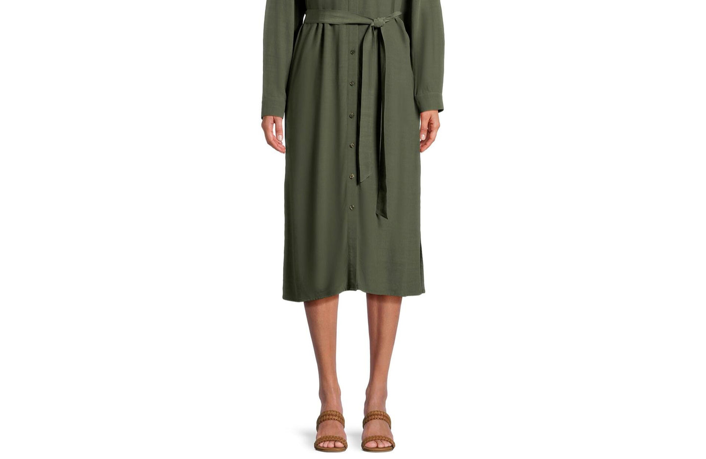 Time and Tru Womens Shirt Dress Long Sleeves Sea Turtle Size L