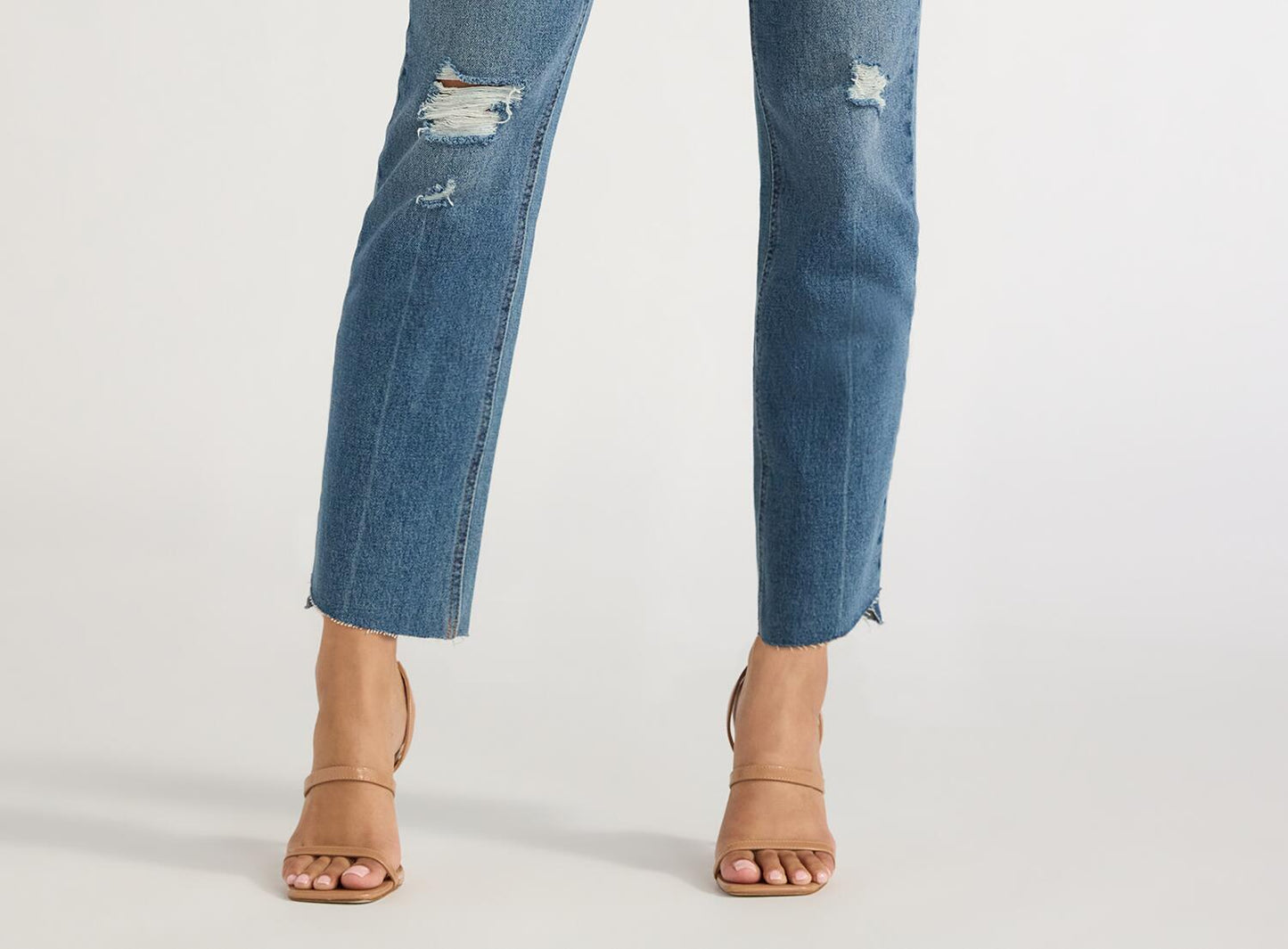 Sofia Jeans Womens Paloma Slim Straight Super High Rise Jeans Medium Wash Size 0