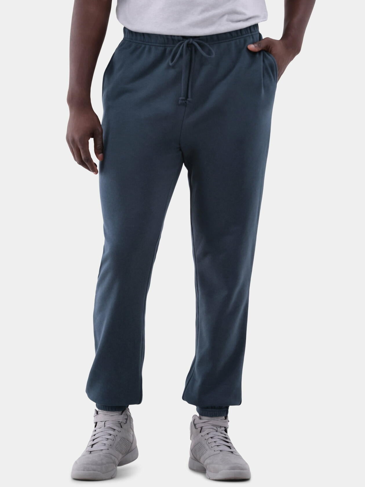 No Boundaries All Gender Fleece Jogger 30" Inseam, Men's Green Lagoon Size S