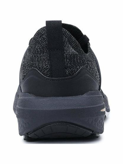 Avia Womens Caged Knit Sneakers Black Size 9