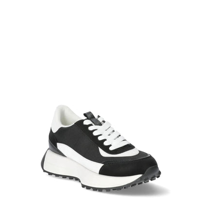 No Boundaries Womens Retro Sneakers Memory Foam Lace-Up Black and White Size 9.5