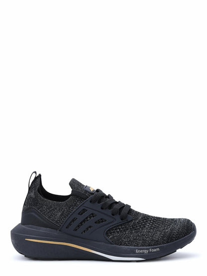 Avia Womens Caged Knit Sneakers Black Size 9