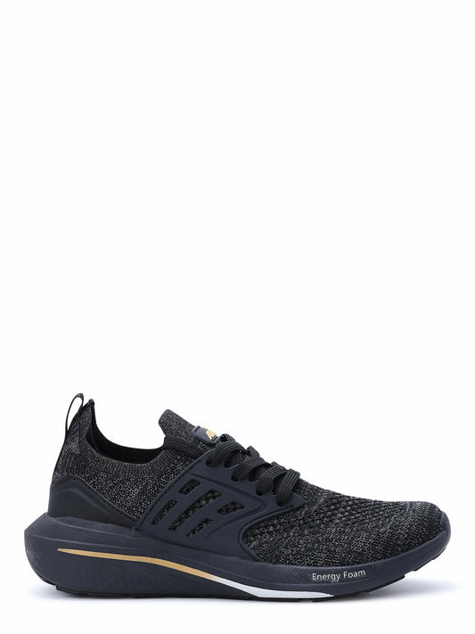 Avia Womens Caged Knit Sneakers Black Size 9