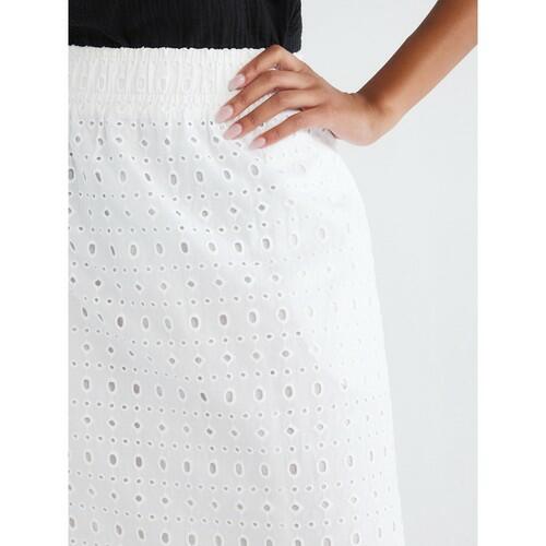 Time and Tru Womens Cotton Eyelet Midi Skirt