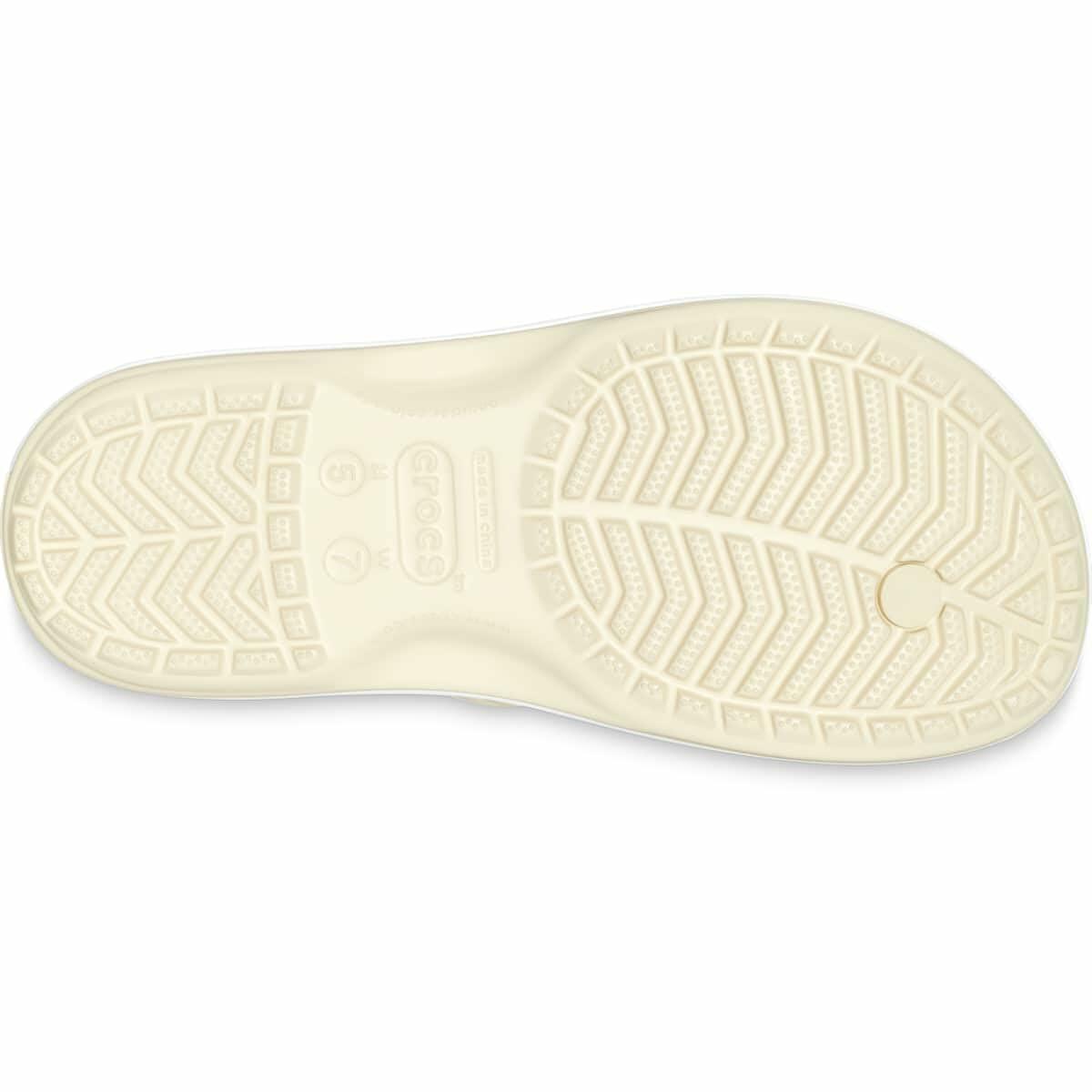 Crocs Unisex Crocband Flip Flops Bone 9 US Men/ 11 US Women