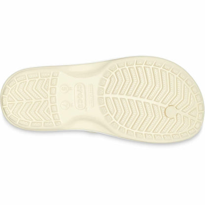 Crocs Unisex Crocband Flip Flops Bone 9 US Men/ 11 US Women