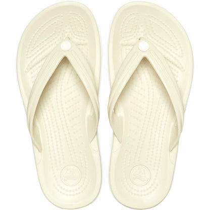 Crocs Unisex Crocband Flip Flops Bone 9 US Men/ 11 US Women