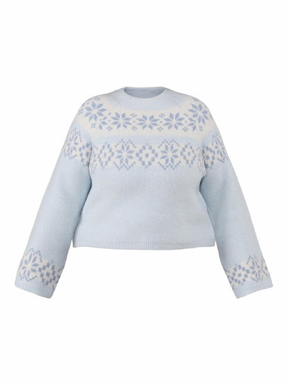 No Boundaries Pullover and Beanie Set, 2-Piece Women’s Plus Ice Teal Size 2X