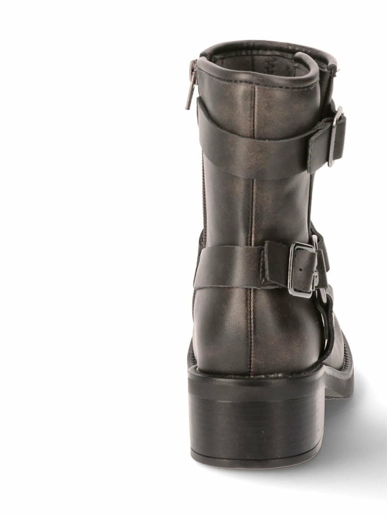 No Boundaries Women's Buckle Moto Boots Brown Size 6