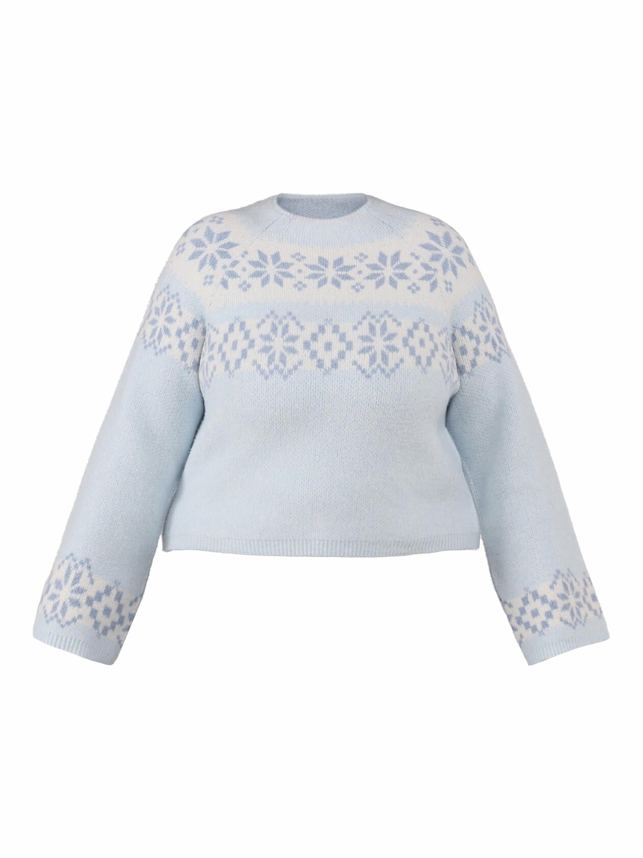 No Boundaries Pullover and Beanie Set, 2-Piece Women’s Plus Ice Teal Size 2X