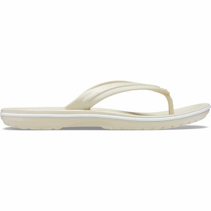 Crocs Unisex Crocband Flip Flops Bone 9 US Men/ 11 US Women