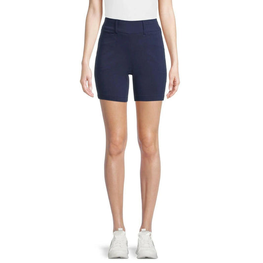 Ben Hogan Womens Pull-On Athletic Shorts Pockets Navy Peacoat Size XL (16-18)