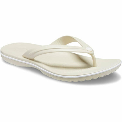Crocs Unisex Crocband Flip Flops Bone 9 US Men/ 11 US Women