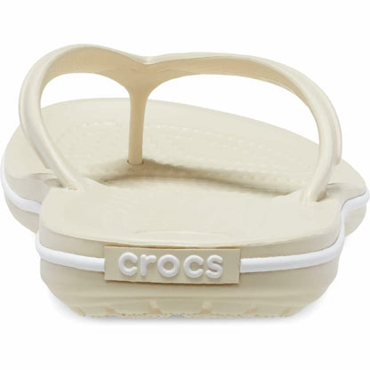 Crocs Unisex Crocband Flip Flops Bone 9 US Men/ 11 US Women