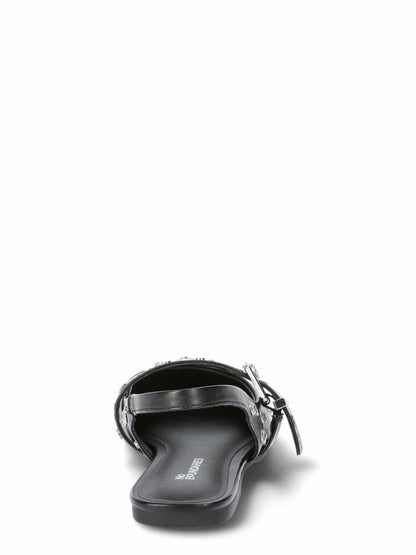 No Boundaries Womens Studded Slingback Flats Black Size 8