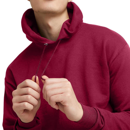 Hanes Mens Pullover Ecosmart Hooded Sweatshirt Cozy Cardinal Size XXL