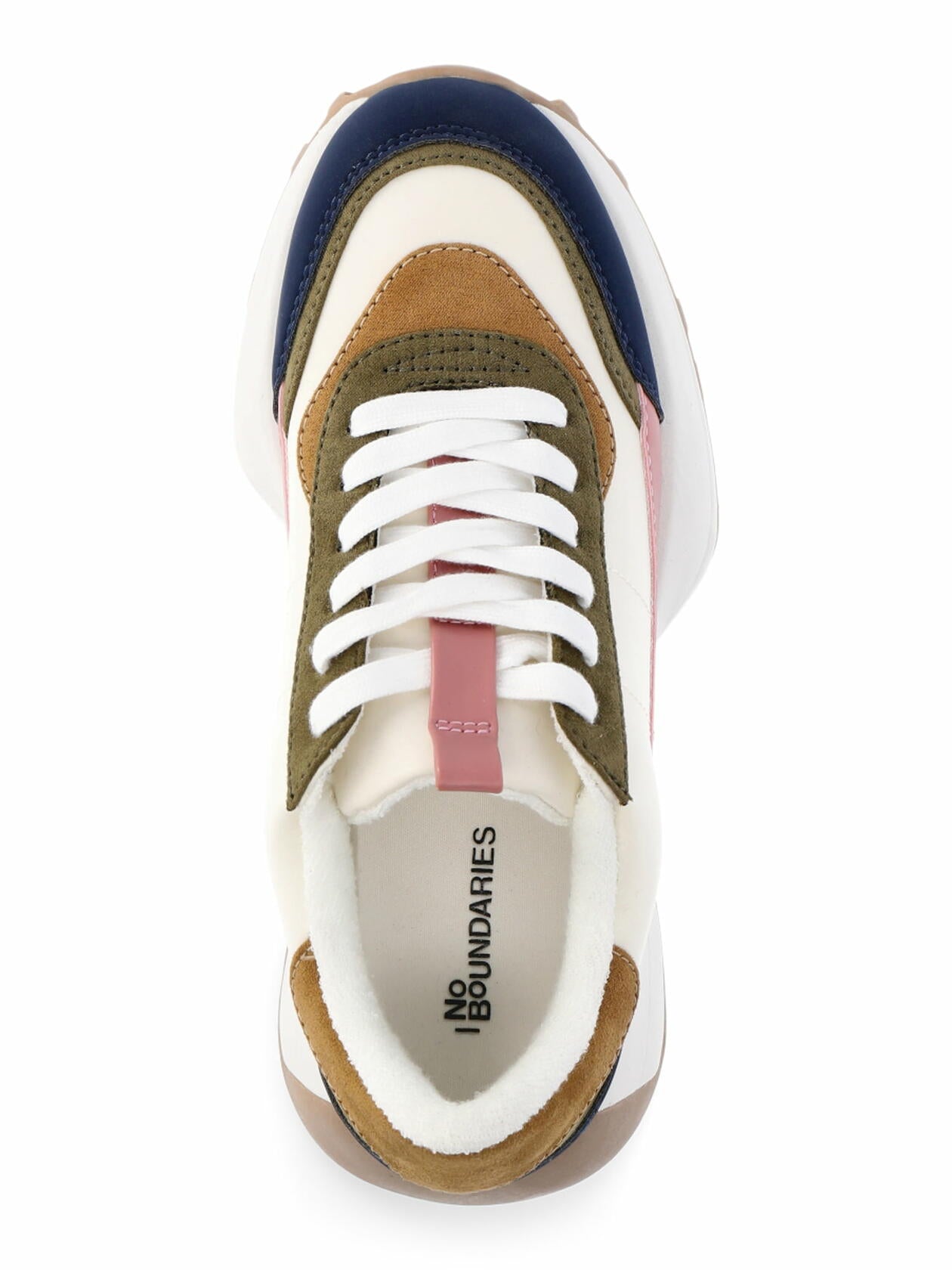 No Boundaries Womens Retro-Inspired Sneakers Multi Size 8