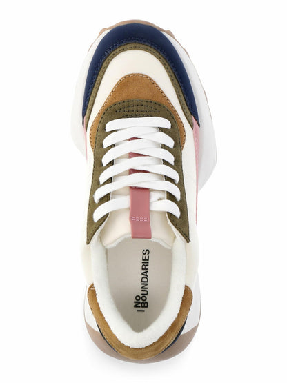 No Boundaries Womens Retro-Inspired Sneakers Multi Size 8