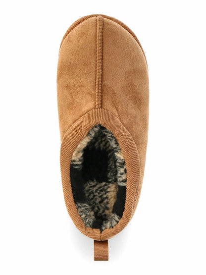 Wonder Nation Little & Big Kids Cozy Slip-on Slipper Tan Size 4/5 Big Kid