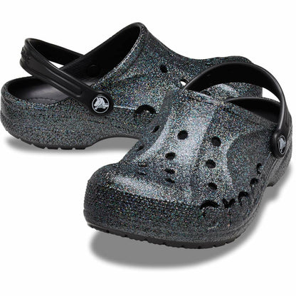 Toddler Baya Glitter Clog Black/Multi Size 7 Toddler