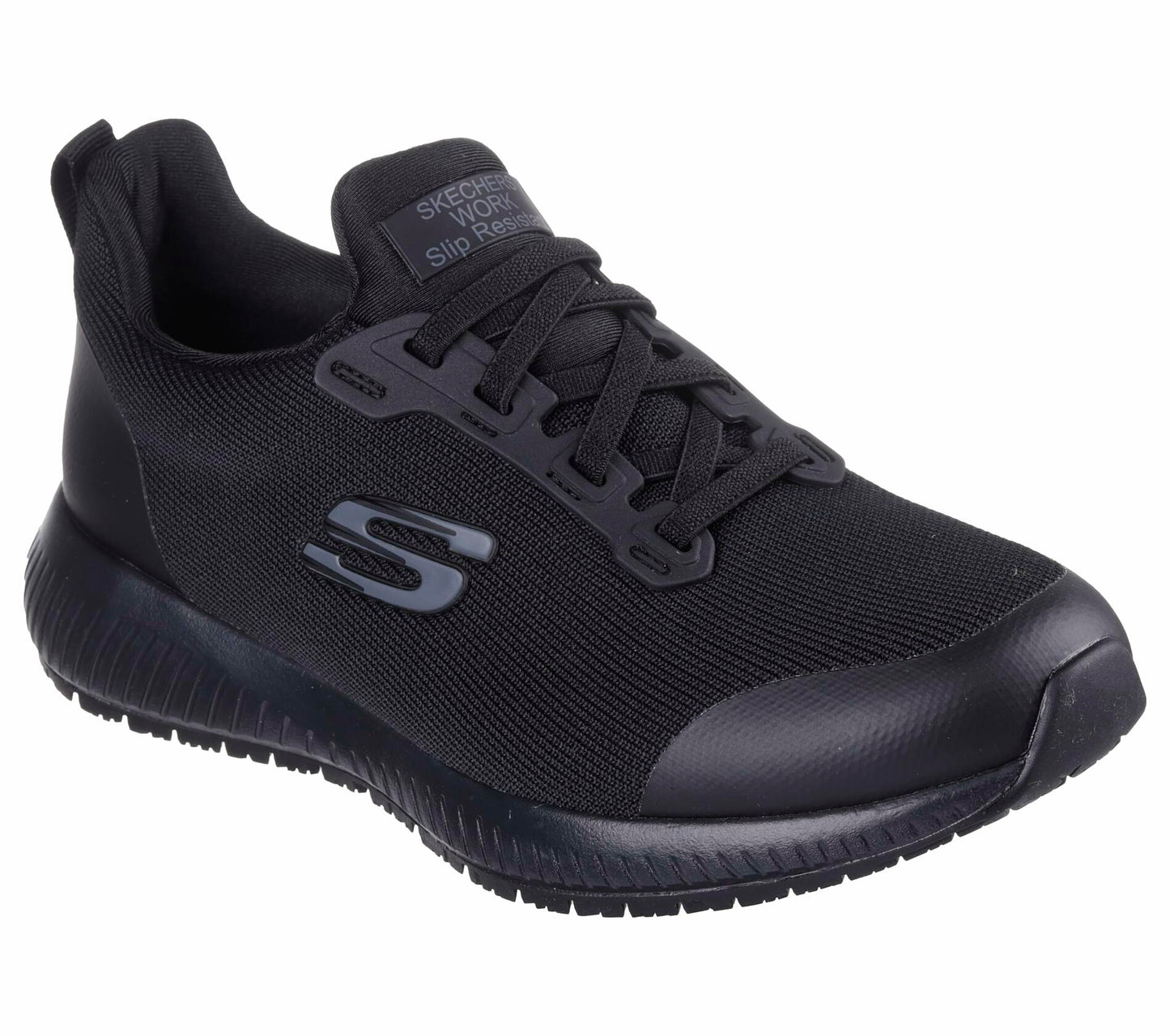Skechers Womens Squad Sr Food Service Shoe Black Size 9W