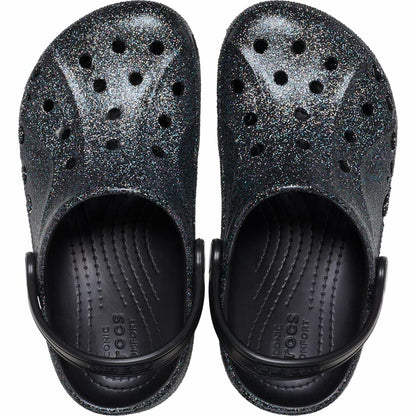 Toddler Baya Glitter Clog Black/Multi Size 7 Toddler