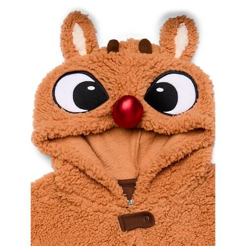 Rudolph the Red-Nosed Reindeer Mens Novelty Sherpa Union Suit