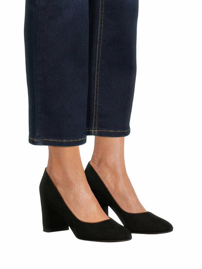 Time and Tru Womens Closed Toe Pump Dress Heels Black Size 10