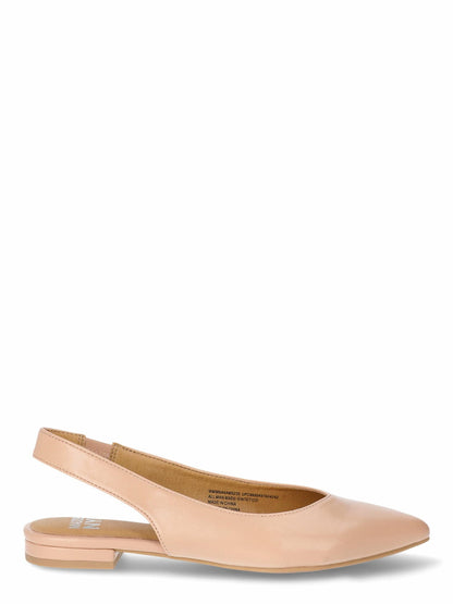 Madden NYC Womens Almond Toe Slingback Flats Tan Size 7