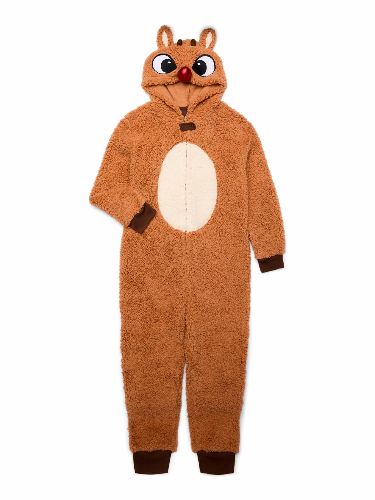 Rudolph the Red-Nosed Reindeer Mens Novelty Sherpa Union Suit