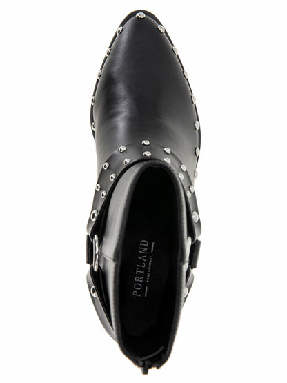 Portland Boot Company Arizona Western Studded Bootie Black Size 7