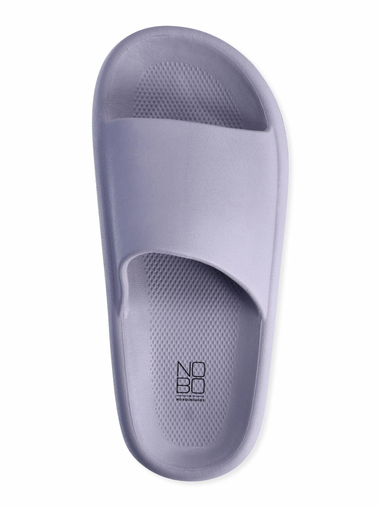 No Boundaries Womens Comfort Slide Sandals Grey Size 8