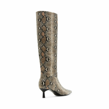 Madden Girl Womens Dice Knee High Boot Natural Multi Size 9
