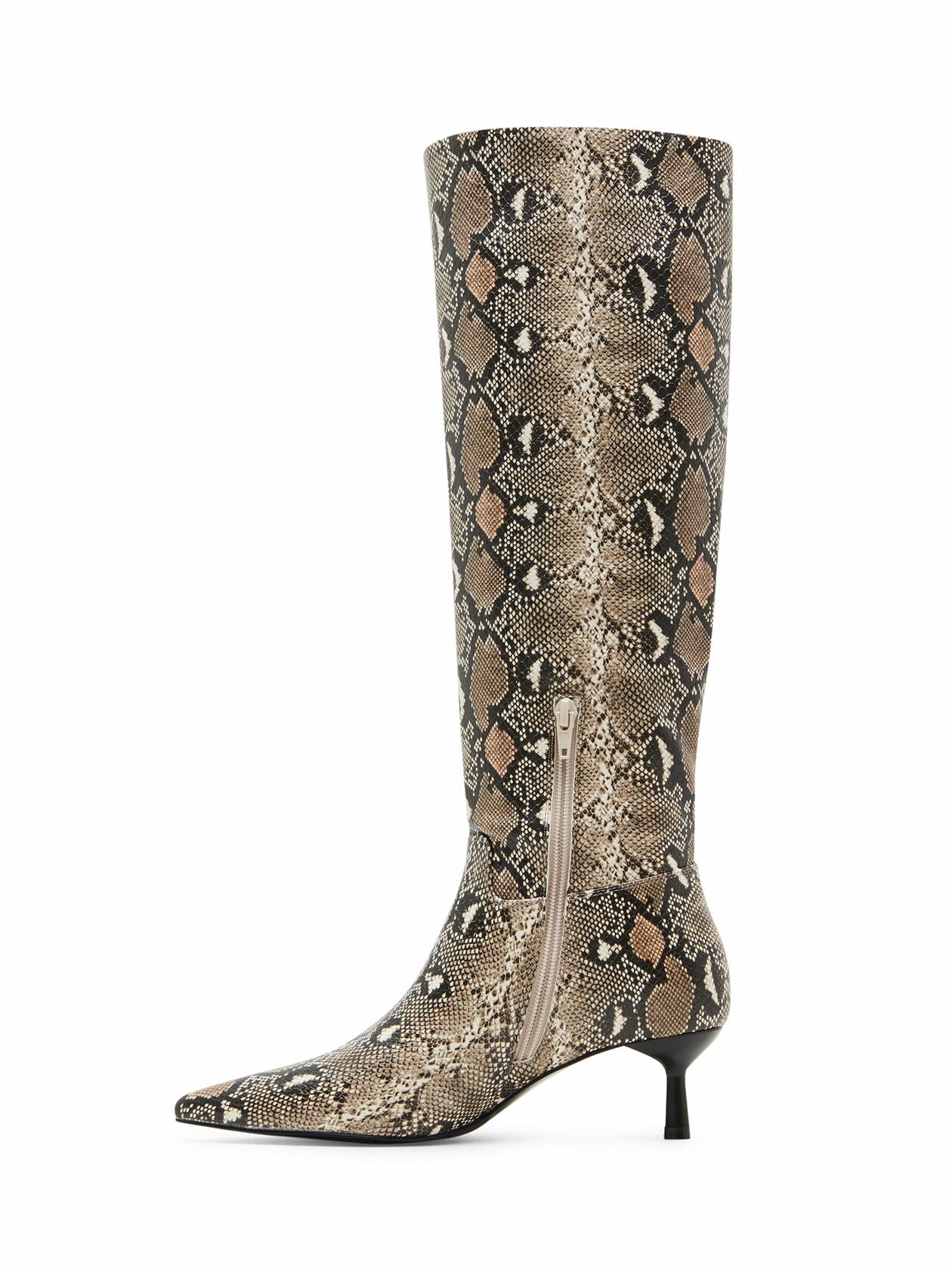 Madden Girl Womens Dice Knee High Boot Natural Multi Size 9