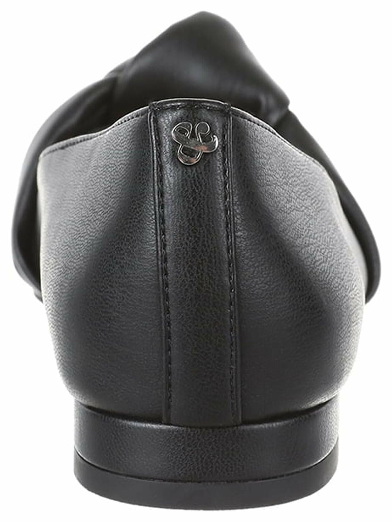 Sam & Libby Womens Laurena Pointed Toe Ballet Flat Black Size 8