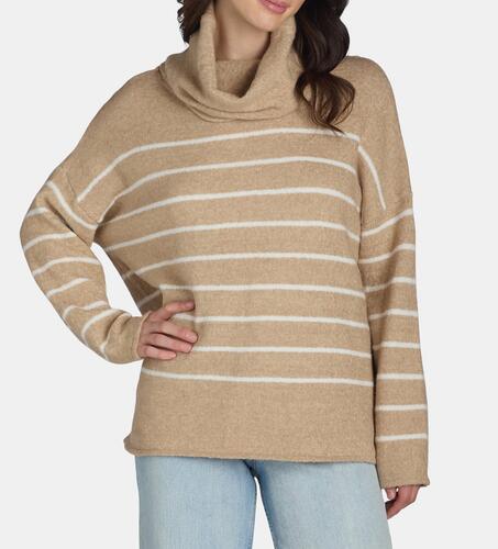 Dreamers by Debut Womens Cowl Neck Sweater with Long Sleeves