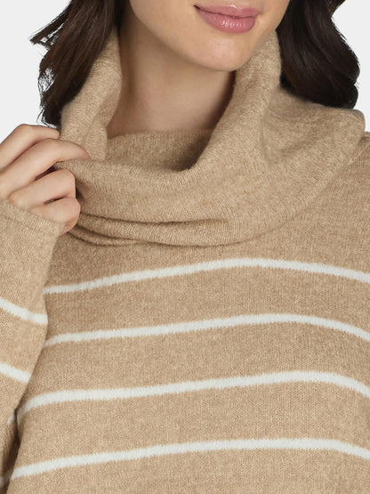Dreamers by Debut Womens Cowl Neck Sweater with Long Sleeves