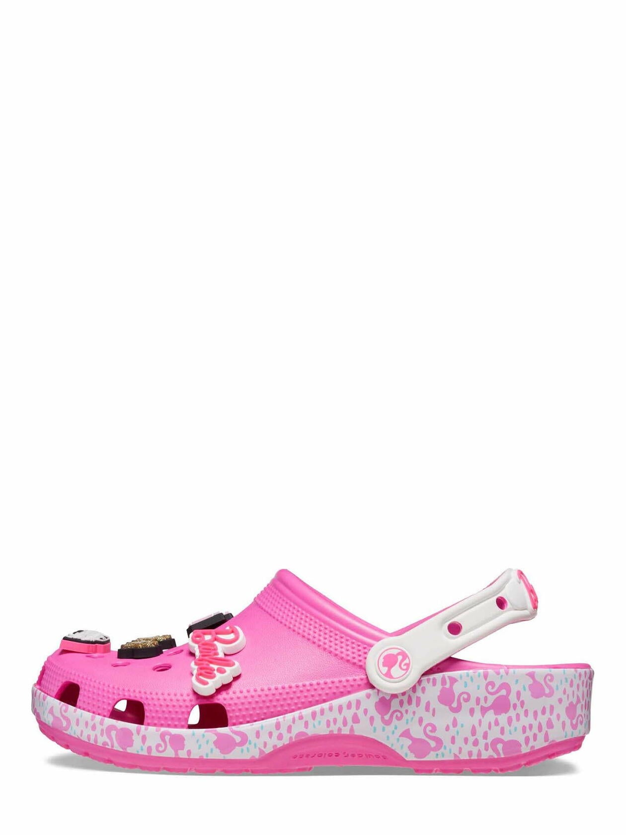 Crocs Unisex Barbie Classic Clogs Electric Pink Size Men 3/Women 5