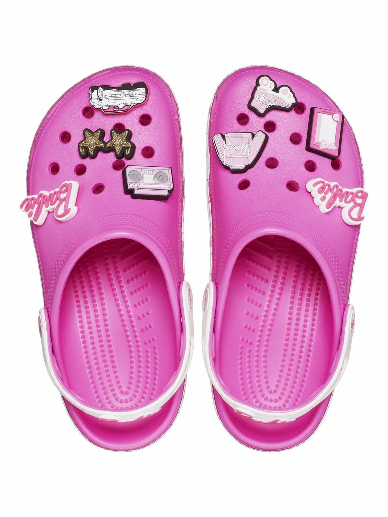 Crocs Unisex Barbie Classic Clogs Electric Pink Size Men 3/Women 5