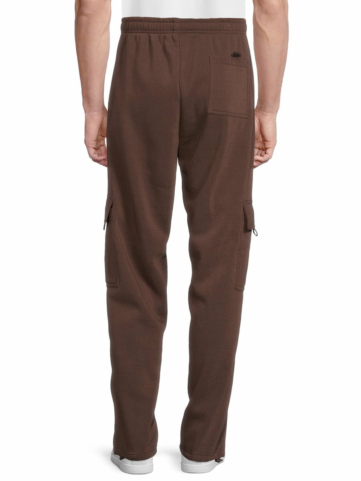 Climate Concepts Big Mens Fleece Cargo Pocket Sweatpants Brown Size 3XL