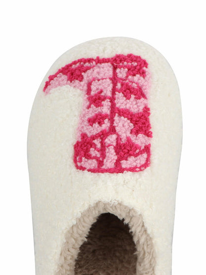 MIA GIRL Women's Western Graphic Slippers Western White Size 10