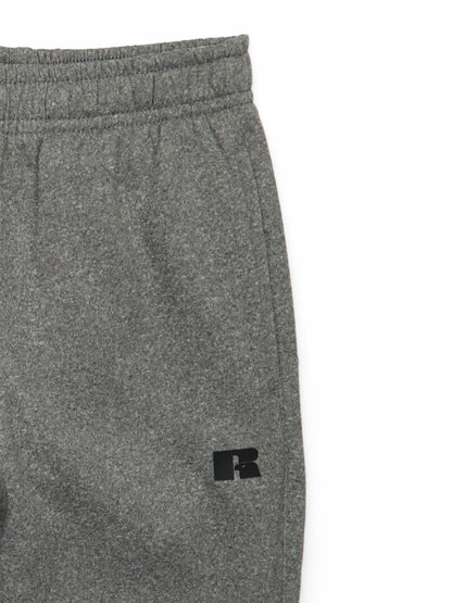 Russell Athletic Boys Fleece Sweatpants 2-Pack Black/Grey Heather Size 8H