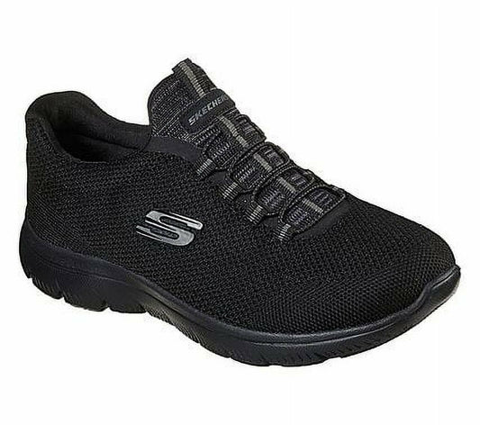 Skechers Womens Athleisure Sneaker Black Size 10