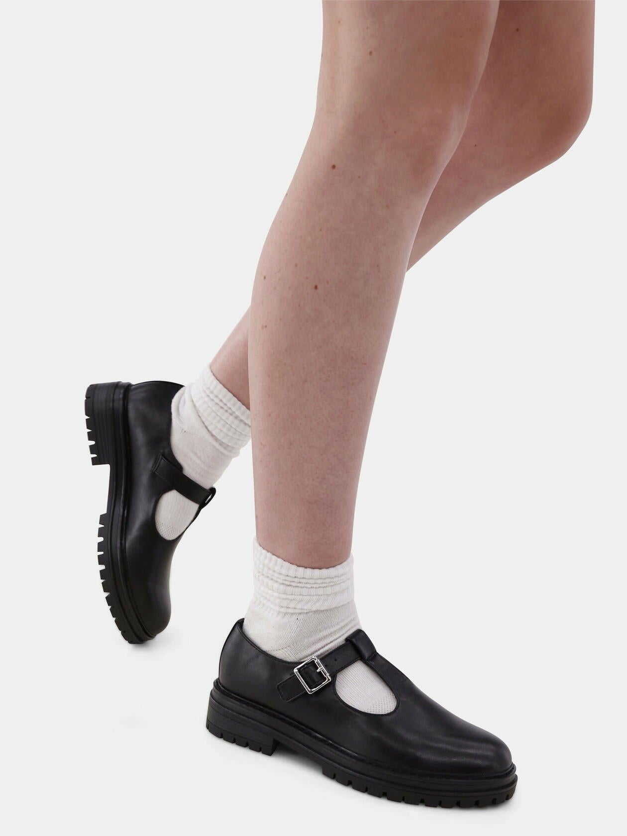 No Boundaries T-Strap Mary Jane Shoes Womens  Black Size 7.5