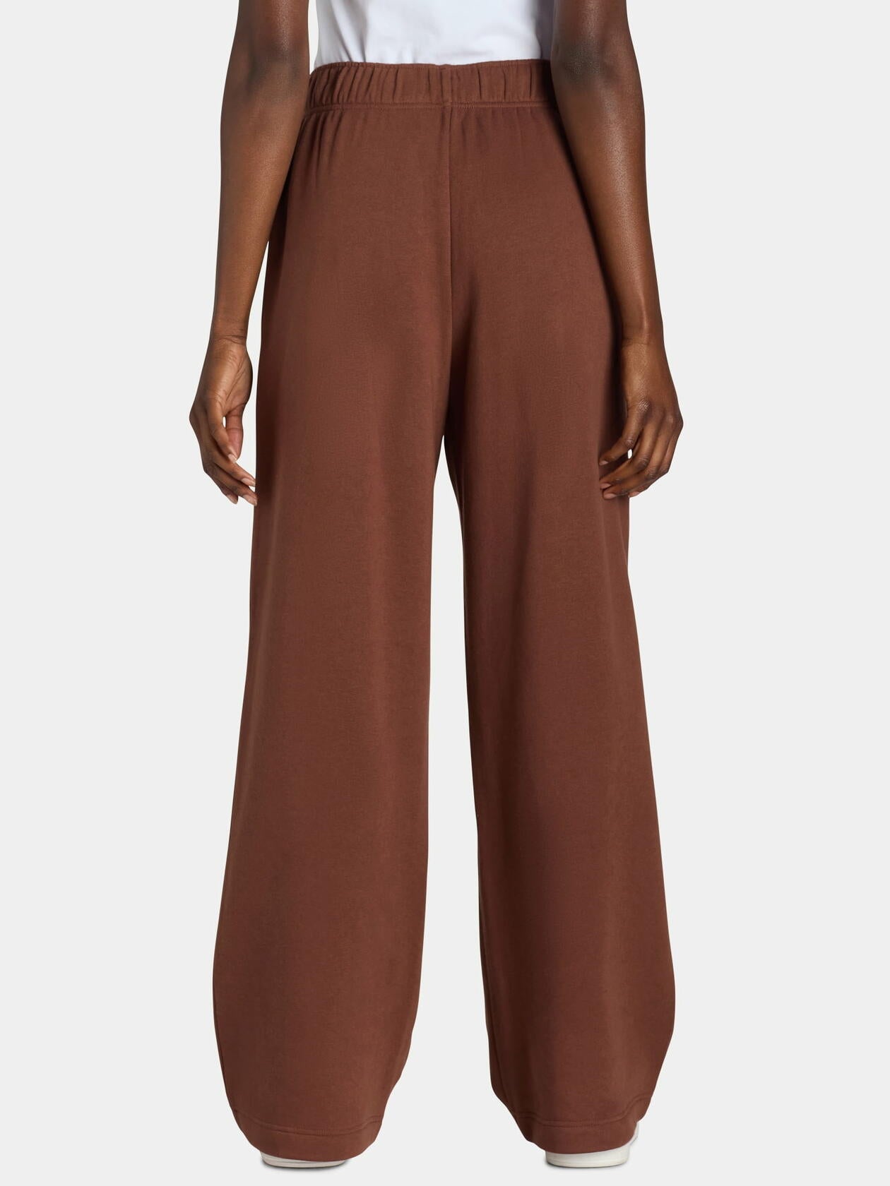 No Boundaries Soft Fleece Wide Leg Pants 2-Pack Black Soot/Cinnamon Stick Size L