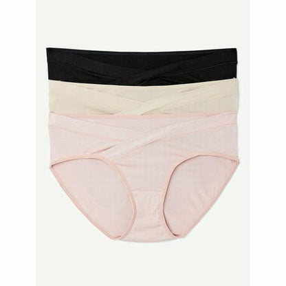 Joyspun Womens Maternity Under the Belly Underwear  3-Pack Size L