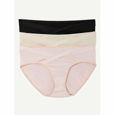 Joyspun Womens Maternity Under the Belly Underwear  3-Pack Size L
