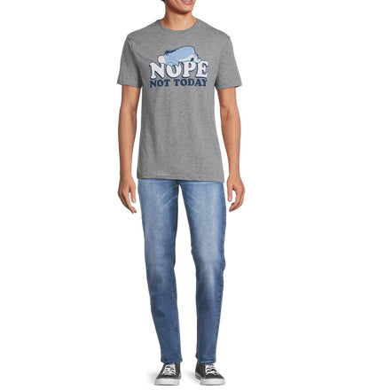 Disney Winnie the Pooh Mens Eeyore Nope Graphic Tee Graphite Heather Size S