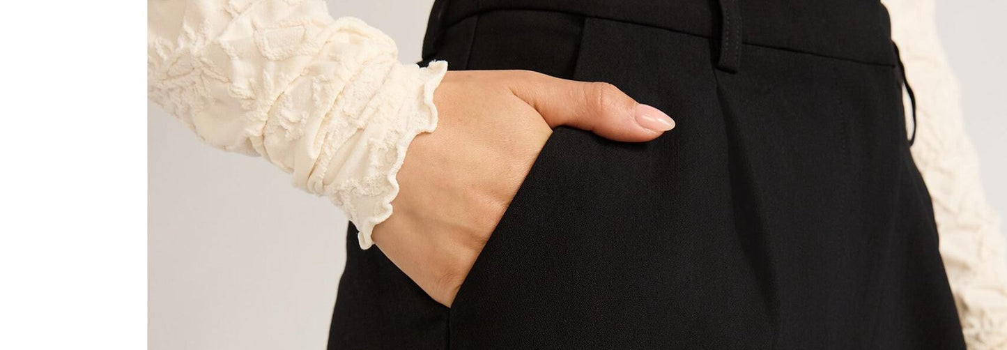 Sofia Jeans Womens Relaxed Fit High Rise Pants 32" Inseam Black Soot Size 4