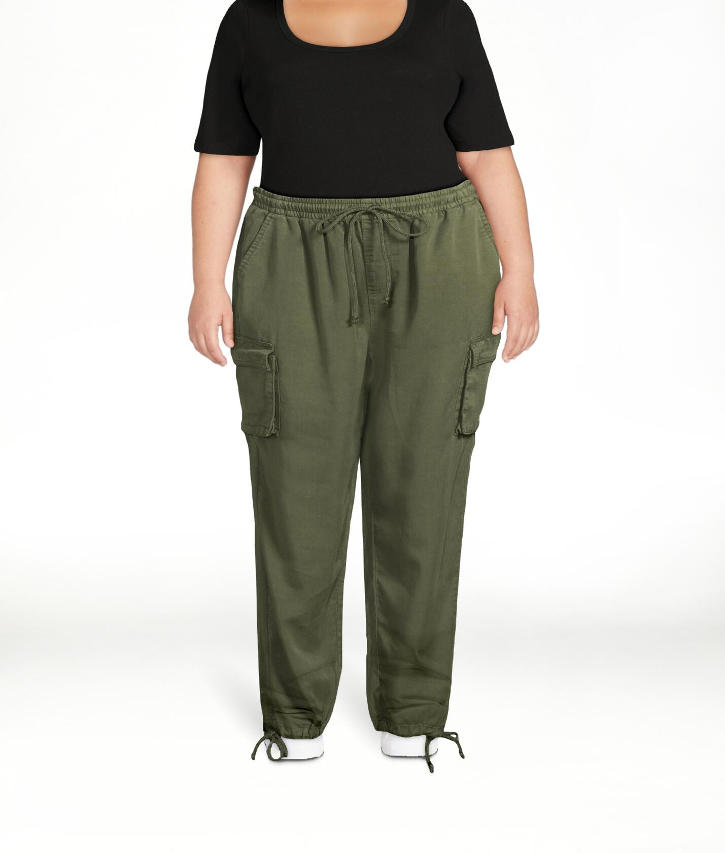 Time and Tru Womens Parachute Cargo Jogger Pants Sea Turtle Size XXL(20) Regular
